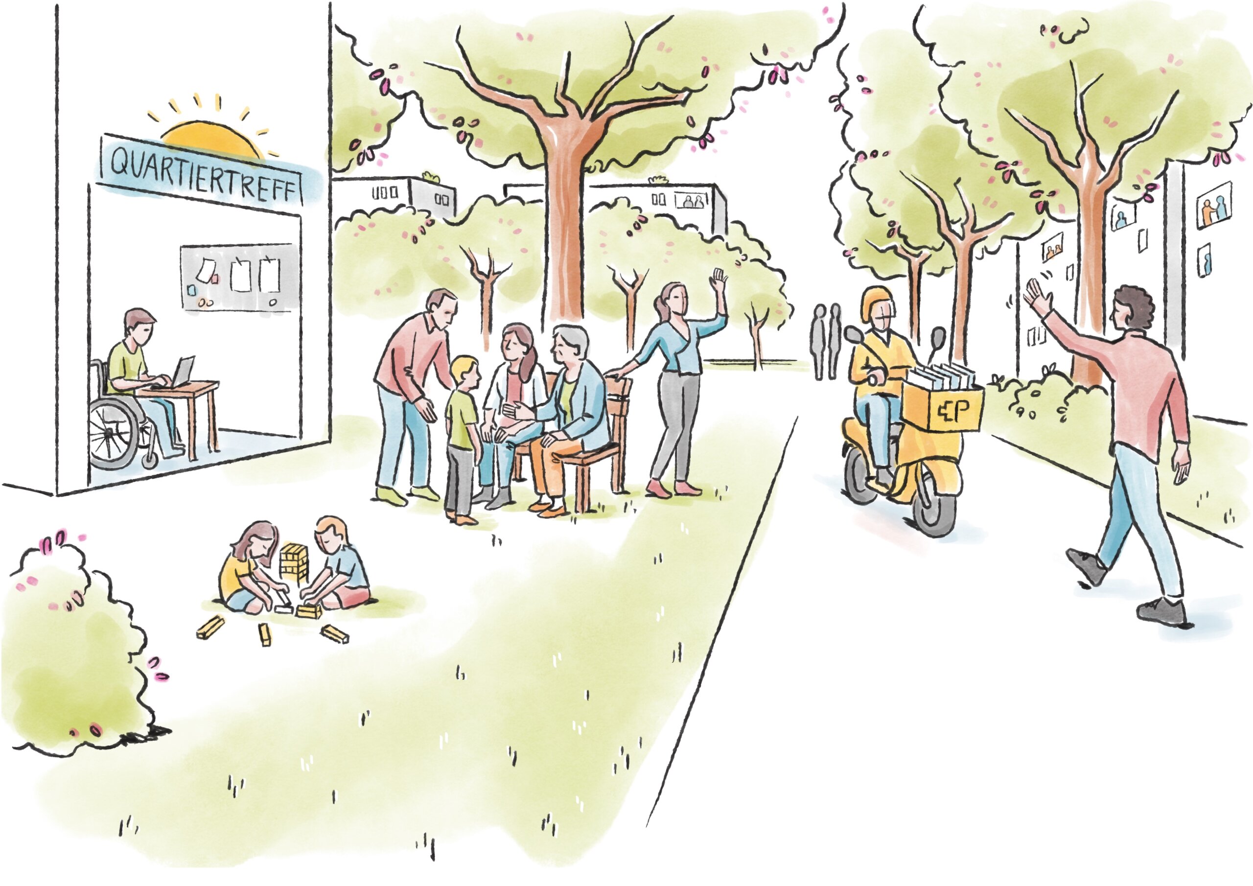 Gemeinsames Wohnen auf dem Bostudenzelg